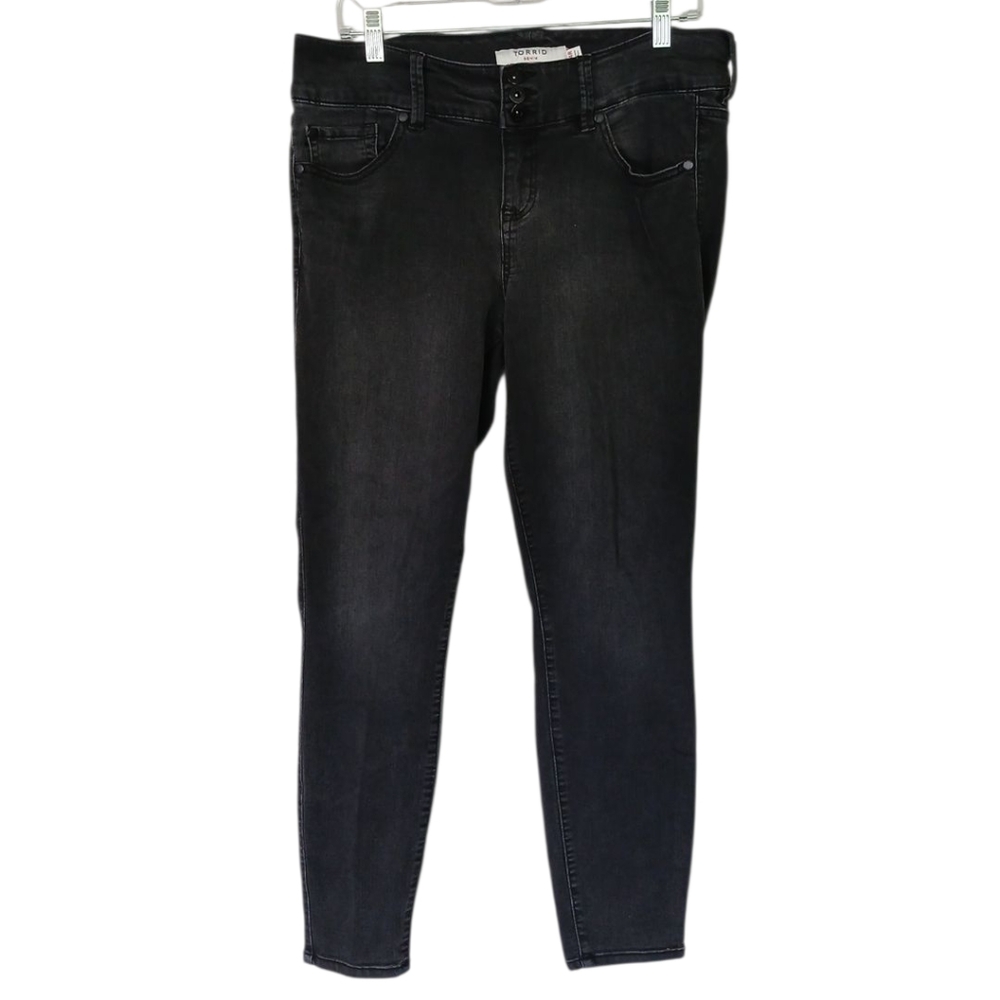 Torrid Black Skinny Jeans Jeggings Size 14